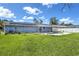 Enjoy the sunny backyard with lush lawn and refreshing pool at 3339 Duar Ter, North Port, FL 34291