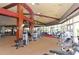 Large fitness center offering an array of exercise machines and equipment with wall to wall windows at 3634 Torrey Pines Way Way, Sarasota, FL 34238