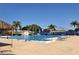 Inviting swimming pool with lounge chairs and palm trees, perfect for relaxation at 3634 Torrey Pines Way Way, Sarasota, FL 34238
