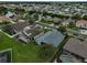Aerial view showcases the home's roof, landscaping, and neighborhood layout at 4360 85Th Avenue E Cir, Parrish, FL 34219