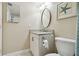 Clean bathroom featuring granite countertop and updated fixtures at 4460 Fairways Blvd # 607, Bradenton, FL 34209