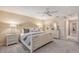 Serene main bedroom featuring a ceiling fan, recessed lighting, and a soothing color scheme at 4555 Chandlers Forde # 47, Sarasota, FL 34235