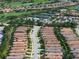 A well planned community from above featuring sidewalks and community facilities at 4949 Savona Run, Bradenton, FL 34211