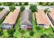This aerial view highlights the private backyard and the screened patio, ideal for outdoor enjoyment at 5117 Serata Dr, Bradenton, FL 34211