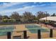 Well-maintained pickleball courts offer a fun and social activity for residents in a lush setting at 5117 Serata Dr, Bradenton, FL 34211