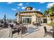 Community patio with ample seating and beautiful views at 6791 Alstead Cir, Bradenton, FL 34202