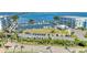Aerial view of a marina with a variety of boats docked and a complex of waterside buildings at 6804 19Th W Ave, Bradenton, FL 34209