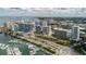 Breathtaking aerial view of the city showcasing its skyline, waterfront, and vibrant urban landscape at 1255 N Gulfstream Ave # 1104, Sarasota, FL 34236