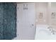 Modern bathroom boasts tiled glass shower and a white vanity with chrome fixtures at 1255 N Gulfstream Ave # 1104, Sarasota, FL 34236