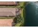 Aerial view shows the spa inside the screen patio at 13338 Torresina Ter, Lakewood Ranch, FL 34211