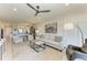 Comfortable living room featuring modern decor, stylish furniture, and an open floor plan at 13609 Messina Loop # 104, Bradenton, FL 34211