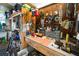 Functional workspace area featuring a workbench and storage solutions at 2107 Palma Sola Blvd # 7, Bradenton, FL 34209