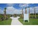 Your furry friends will love the community dog park with rules sign, landscaping and gated entrance at 2469 Paradise Plum Dr, Sarasota, FL 34240