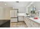 Well-lit kitchen featuring white cabinetry, modern appliances, and natural light at 3001 Bay Shore Cir, Sarasota, FL 34234