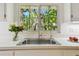 Modern kitchen sink, faucet, and window showcasing a bright and clean space at 3001 Bay Shore Cir, Sarasota, FL 34234