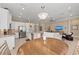 Spacious kitchen open to the living area featuring a large island at 315 Sapphire Lake Dr # 101, Bradenton, FL 34209