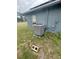 Outside view of the HVAC unit in the backyard of the house at 3622 N 51St St, Tampa, FL 33619