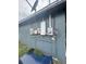 Close-up of the utility meters and boxes on the side of the house at 3622 N 51St St, Tampa, FL 33619