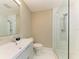 Simple and clean bathroom featuring modern fixtures and a walk-in shower at 3903 Bayside Dr, Bradenton, FL 34210
