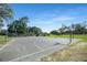 Outdoor basketball court with multiple hoops surrounded by lush greenery and open space at 5103 Twin Creeks Dr, Valrico, FL 33596
