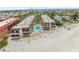 Breathtaking aerial shot of condo buildings with private beach access at 5806 Gulf Dr # 201, Holmes Beach, FL 34217