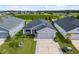 Single-story home in a tranquil neighborhood, featuring a well-kept lawn and two-car garage, surrounded by lush greenery at 5958 164Th E Ave, Parrish, FL 34219