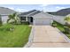Attractive single-story home with a two-car garage, highlighting a neat lawn and pleasant landscaping in a serene neighborhood at 5958 164Th E Ave, Parrish, FL 34219