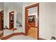 Spacious walk-in closet boasts custom shelving, wood trim, and ample storage space at 7025 Saddle Creek Cir, Sarasota, FL 34241