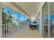 View of patio seating area with views of the bay from the building at 767 John Ringling Blvd # 25, Sarasota, FL 34236
