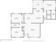 Detailed floor plan layout illustrating the room sizes and connections of a three bedroom, two bath home at 7727 9Th Avenue Nw Dr, Bradenton, FL 34209