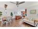 Open living area with a seamless flow between the dining room, kitchen, and living space at 7727 9Th Avenue Nw Dr, Bradenton, FL 34209