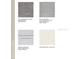Selection of carpet, tile, cabinets and quartz pebble showcasing a home's color and material palette at 8616 Daybreak St, Sarasota, FL 34241