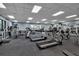 Community gym featuring modern cardio equipment, mirrored walls, and mounted TVs at 8906 Stone Harbour Loop, Bradenton, FL 34212