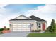 Charming single-Gathering house with white siding, a gray roof and a two-car garage at 13125 Bayberry Way, Parrish, FL 34219