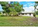 Open backyard area featuring green grass, mature trees, and ample space for outdoor enjoyment at 1354 22Nd St, Sarasota, FL 34234