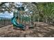 Community playground with modern play structure, slide, and climbing features at 2136 Midnight Pearl Dr, Sarasota, FL 34240