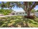 Beautiful single-story home with a mature shade tree in the front lawn at 2275 Clematis St, Sarasota, FL 34239