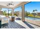 Relaxing lanai with comfortable seating and views of the private pool and well-maintained backyard at 3218 Big Sky Way, Bradenton, FL 34211
