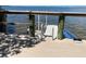 Community boat lift and dock provides calm waters for boats and other waterfront activities at 3418 79Th Street W Cir # 202, Bradenton, FL 34209