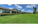 Green backyard view of adjacent homes in the neighborhood at 3734 Ballantrae Dr # 19D, Sarasota, FL 34238