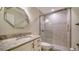 Bathroom with granite countertops, a shower and toilet at 3734 Ballantrae Dr # 19D, Sarasota, FL 34238