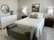 Comfortable bedroom features a queen bed, stylish decor, and matching nightstands at 3703 39Th Street W # 11, Bradenton, FL 34205