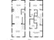 Detailed floor plan displaying the layout of the home, including room dimensions and key areas on two floors at 412 E Amelia Ave, Tampa, FL 33602