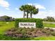 Community entrance sign, 