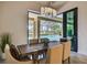 Cozy dining area with direct access and view of the backyard pool, perfect for entertaining at 4931 Benito Ct, Bradenton, FL 34211
