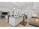 Spacious kitchen featuring a large island, stainless steel appliances, and ample counter space at 4931 Benito Ct, Bradenton, FL 34211