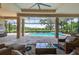 A screened-in pool with an attached spa provides a serene outdoor retreat at 4931 Benito Ct, Bradenton, FL 34211