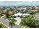 Aerial view of waterfront property with canal access and views of the surrounding neighborhood at 510 Wedge Ln, Longboat Key, FL 34228