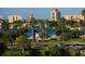 Picturesque waterfront view showcasing beautiful bay and park featuring the Unconditional Surrender statue at 510 Wedge Ln, Longboat Key, FL 34228