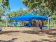 Shaded playground featuring play structures, providing a safe and engaging play area for children at 5500 Longwood Run Blvd # 203, Sarasota, FL 34243